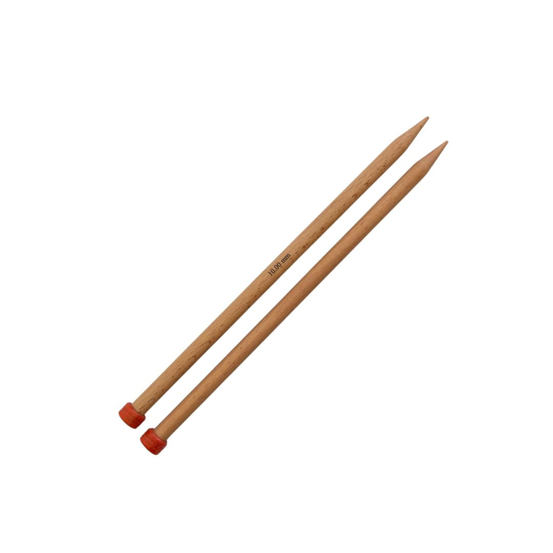 KnitPro Basix Single Point Knitting Needles 10.00mm/25cm