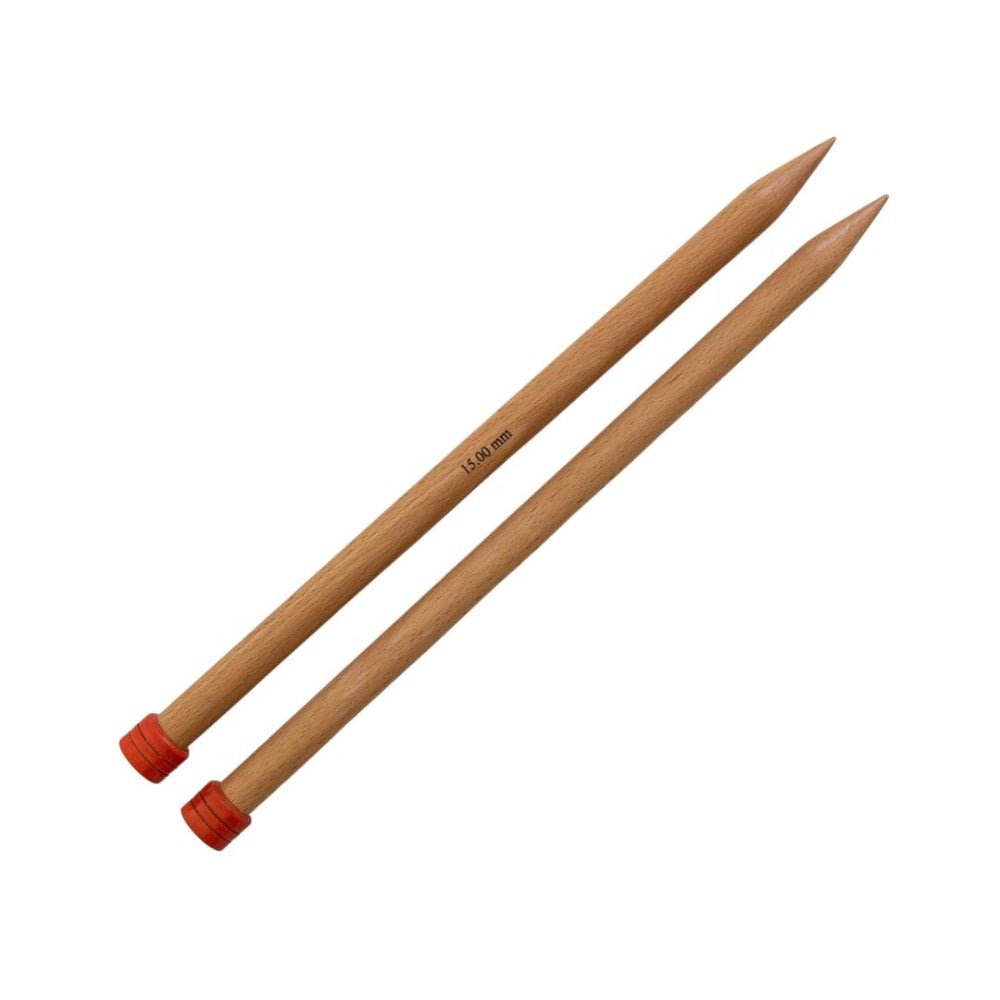 KnitPro Basix Single Point Knitting Needles 15.00mm/30cm