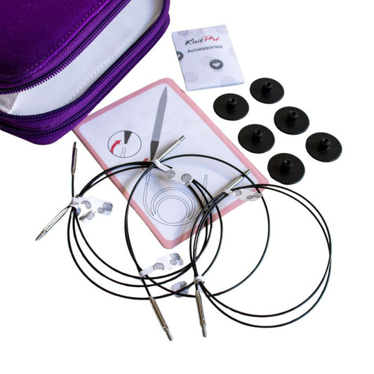 KnitPro Symfonie Starter Interchangeable Deluxe Knitting Needle Set, 13cm