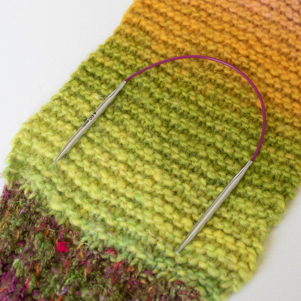 KnitPro Nova Metal Fixed Circular Knitting Needle - 4.00mm/25cm