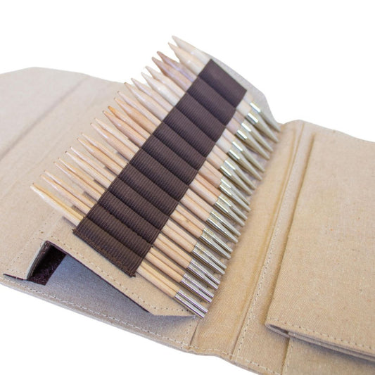 LYKKE 5 inch (12.7cm) Naturale Interchangeable  Bamboo Knitting Needle Set