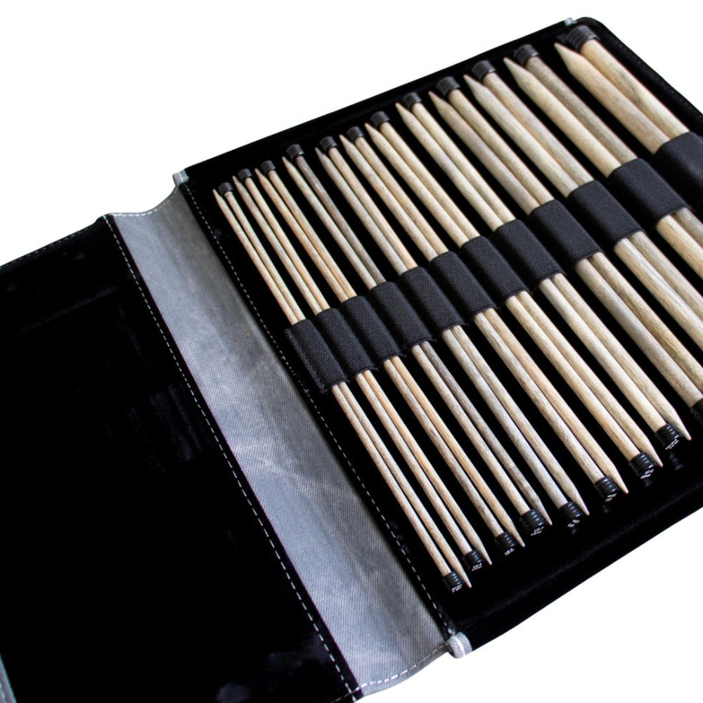 LYKKE Driftwood Single Point Straight Knitting Needle Set 25cm