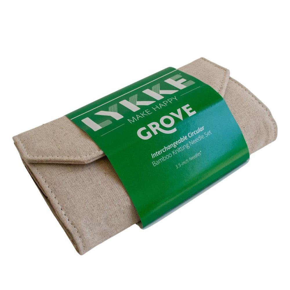 LYKKE 3.5 inch (8.89cm) Grove Interchangeable Birchwood Knitting Needle Set