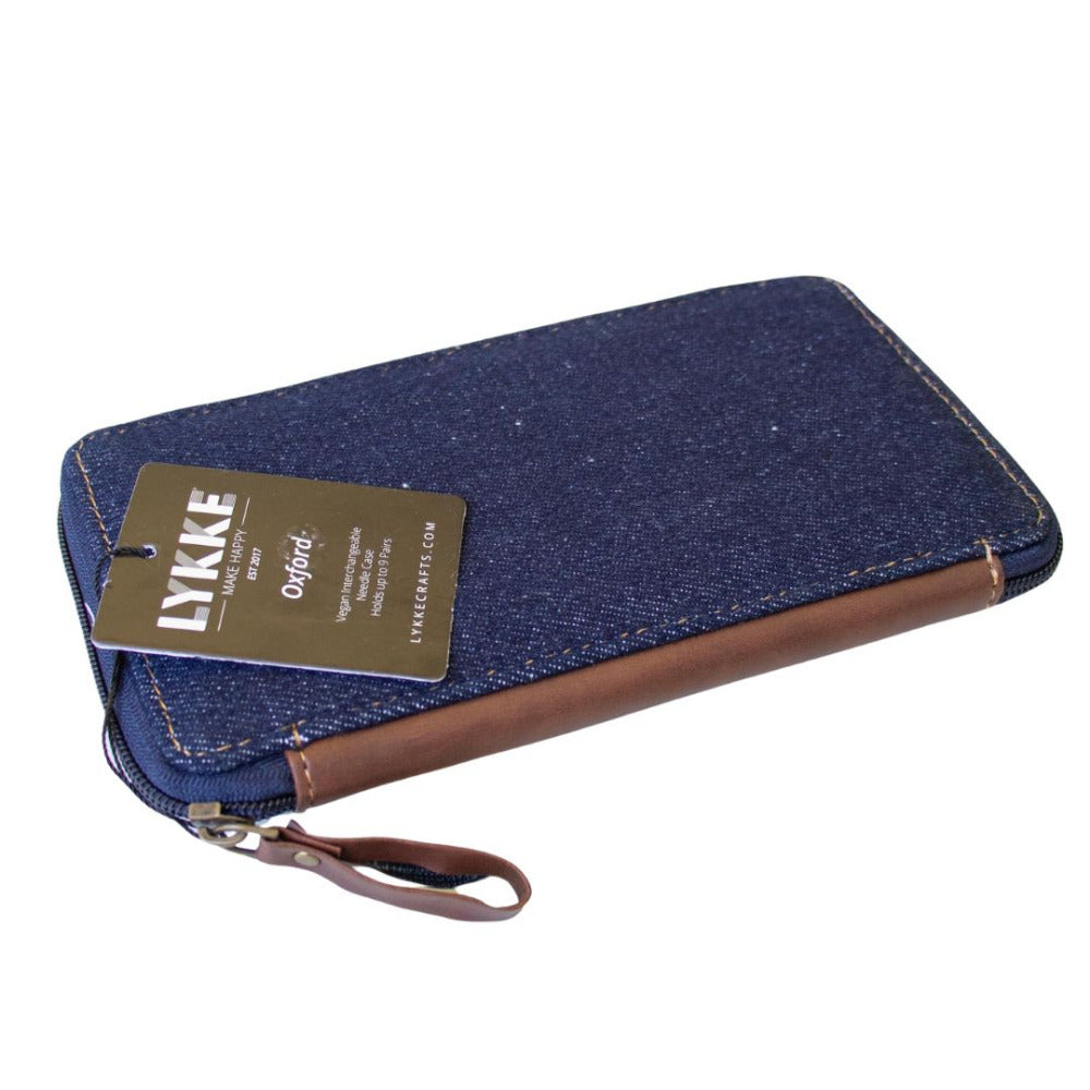 LYKKE Oxford Small Interchangeable Knitting Needle Case - Chocolate