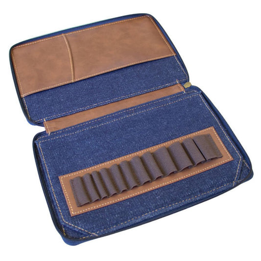 LYKKE Oxford Large Interchangeable Knitting Needle Case - Chocolate