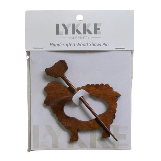LYKKE Rosewood Sheep Shawl Pin