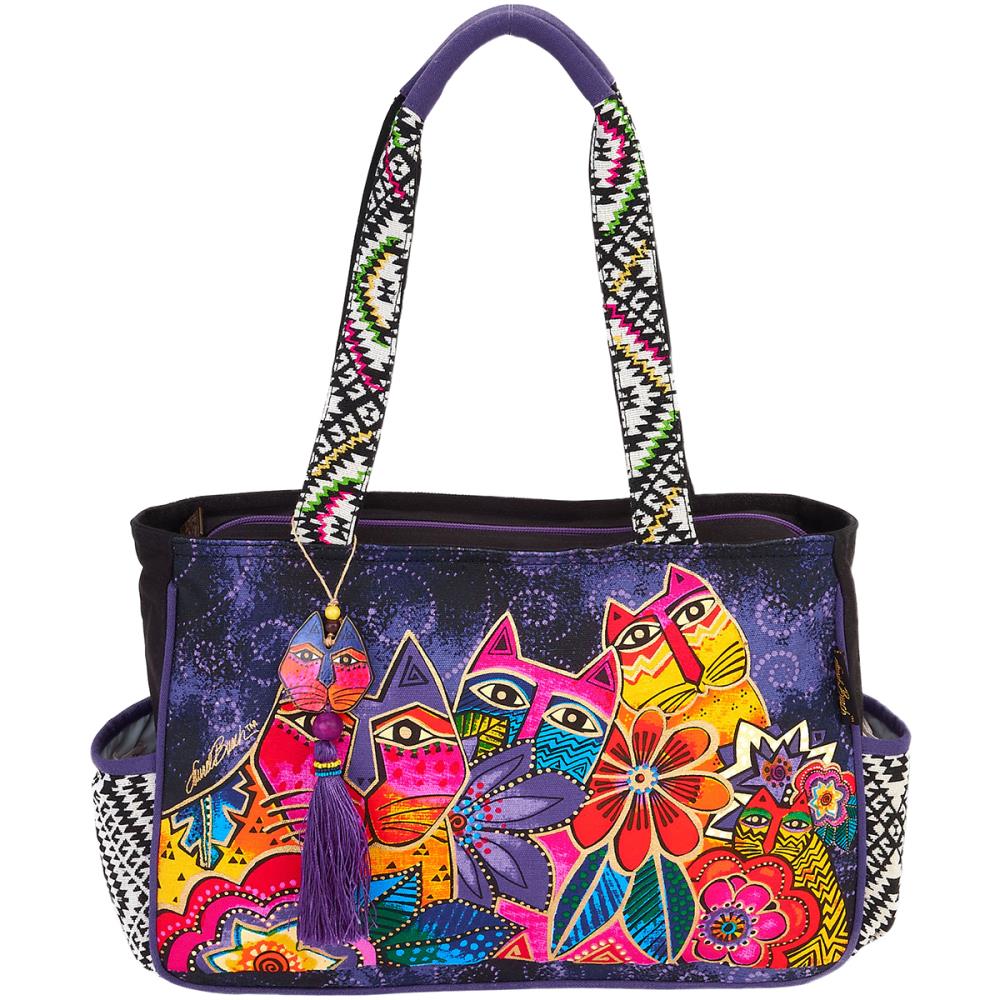 Laurel Burch Whiskered Cats Tote – thekraftymobile - Main Image