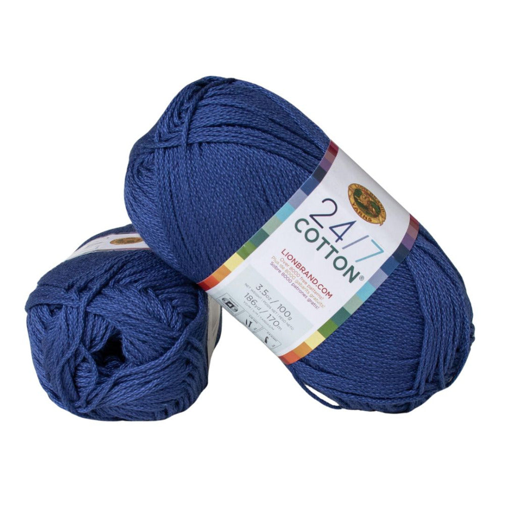 Lion Brand 24/7 Cotton 761-110 Navy