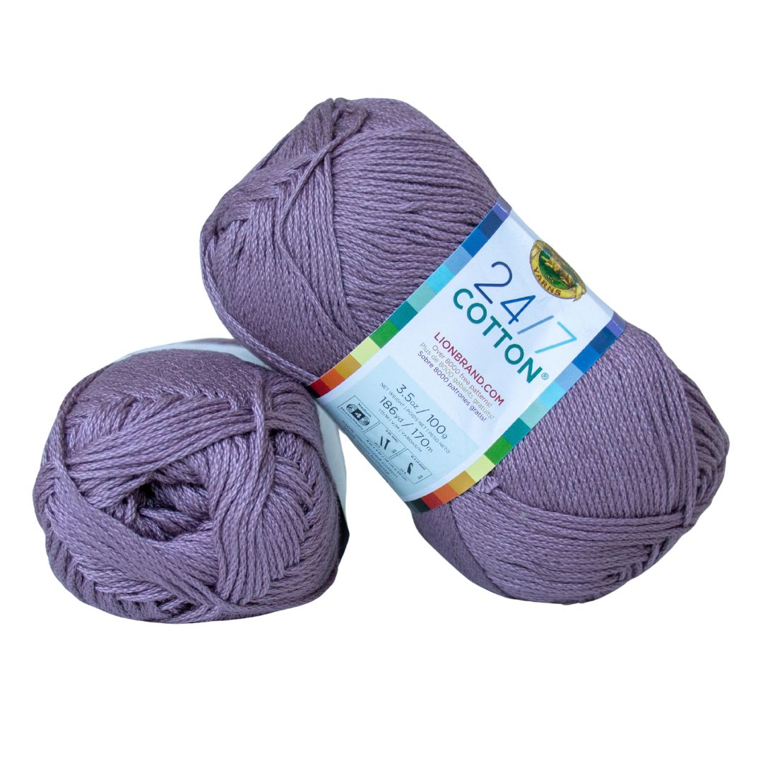 Lion Brand 24/7 Cotton 761-141 Vintage Lilac