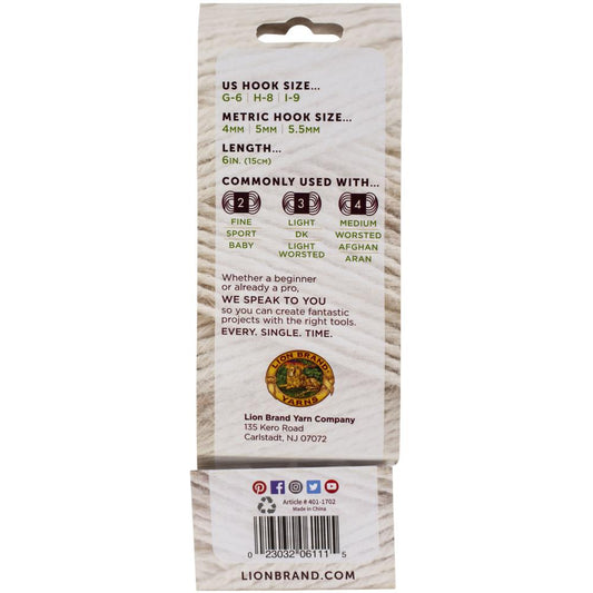 Lion Brand Bamboo Set of Three Crochet Hooks