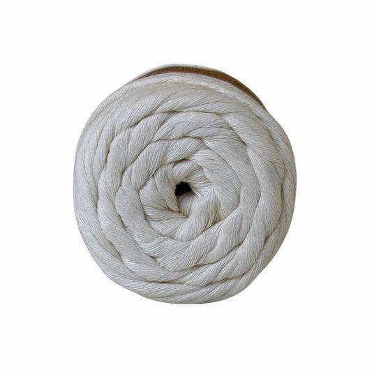 Lion Brand Mac-Re-Me Recycled Cotton Natural Ecru 09