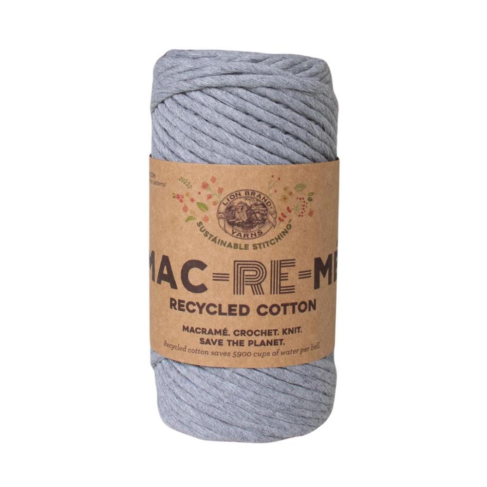 Lion Brand Mac-Re-Me Recycled Cotton Oxford Grey 150