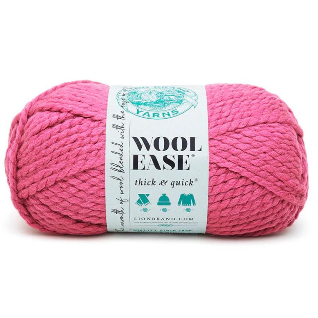 Lion Brand Wool Ease Thick & Quick Raspberry 112