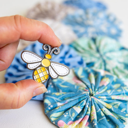 It's Sew Emma Bee in My Bonnet Enamel Magnetic Needle Minder