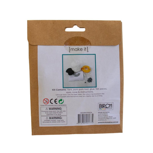 Pom Pom Animal Kit Panda