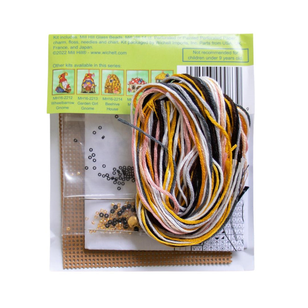 Mill Hill MH16-2211 Bee Gnome Counted Cross Stitch Kit