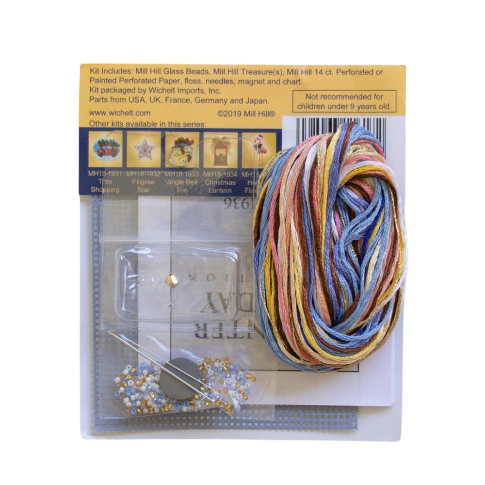 Mill Hill MH18-1636 Celestial Angel Counted Cross Stitch Kit contents