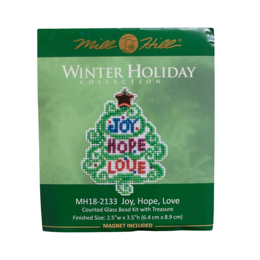 Mill Hill MH18-2133 Joy, Hope, Love Counted Cross Stitch Kit