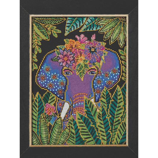 Mill Hill LB30-2613 Elephant Counted Cross Stitch and Beaded Kit