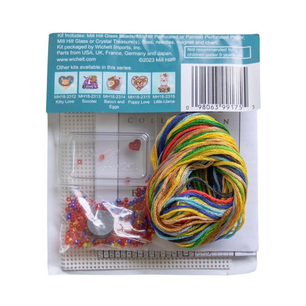 Mill Hill MH18-2311 Love Cooking Counted Cross Stitch Kit contents