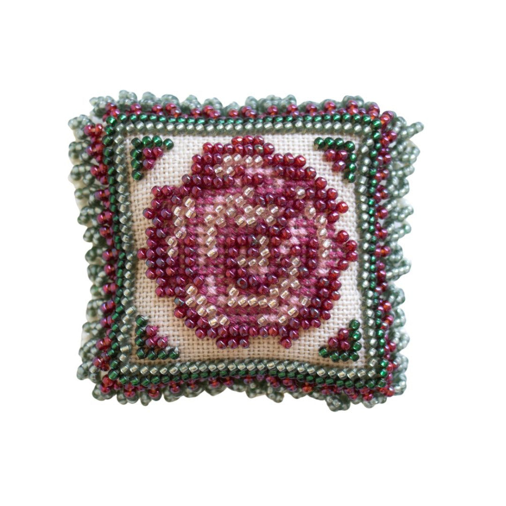 Mill Hill MHBPP1 Vintage Rose Pin Pillow Counted Cross Stitch Kit
