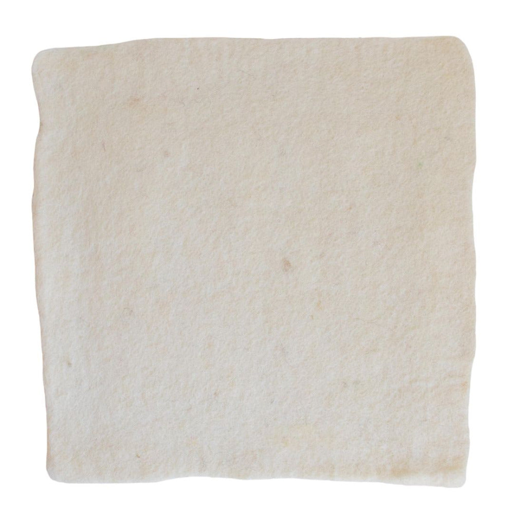 Nepalese Handmade Felt 01 White
