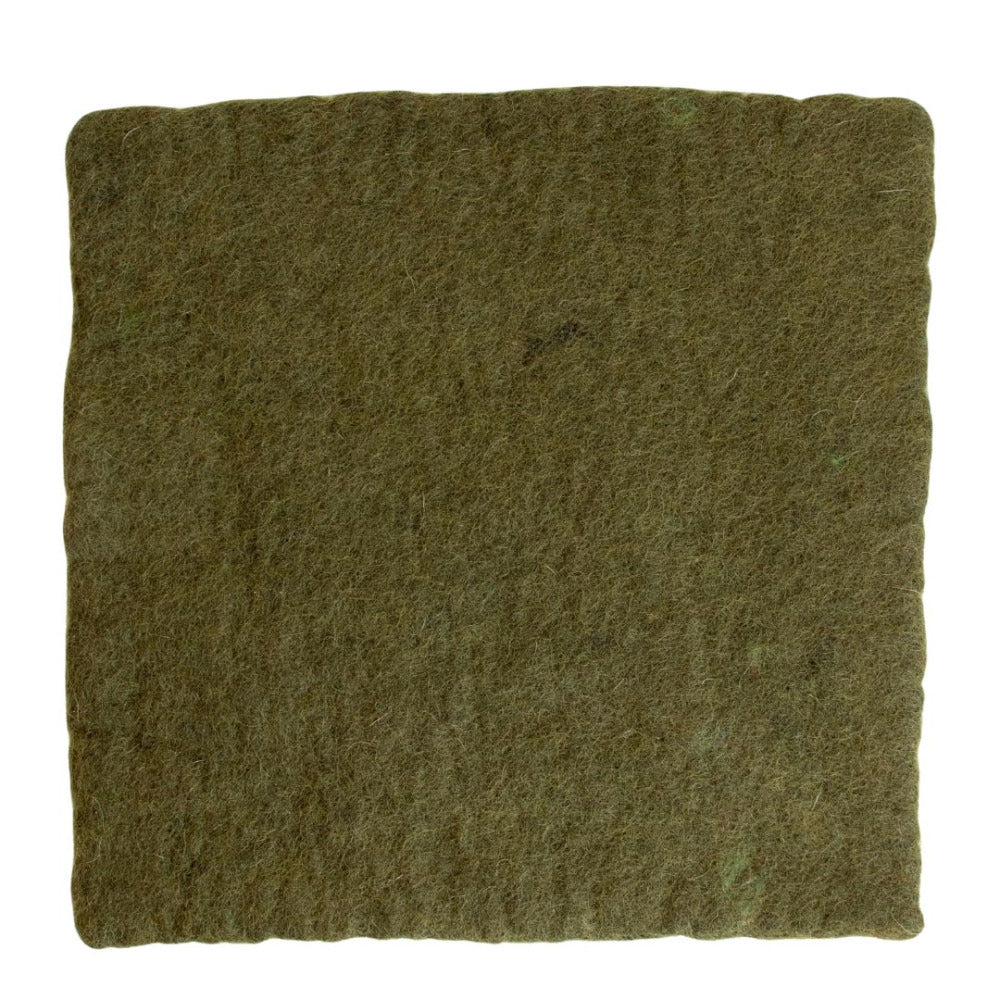 Nepalese Handmade Felt 103 Earthy Green