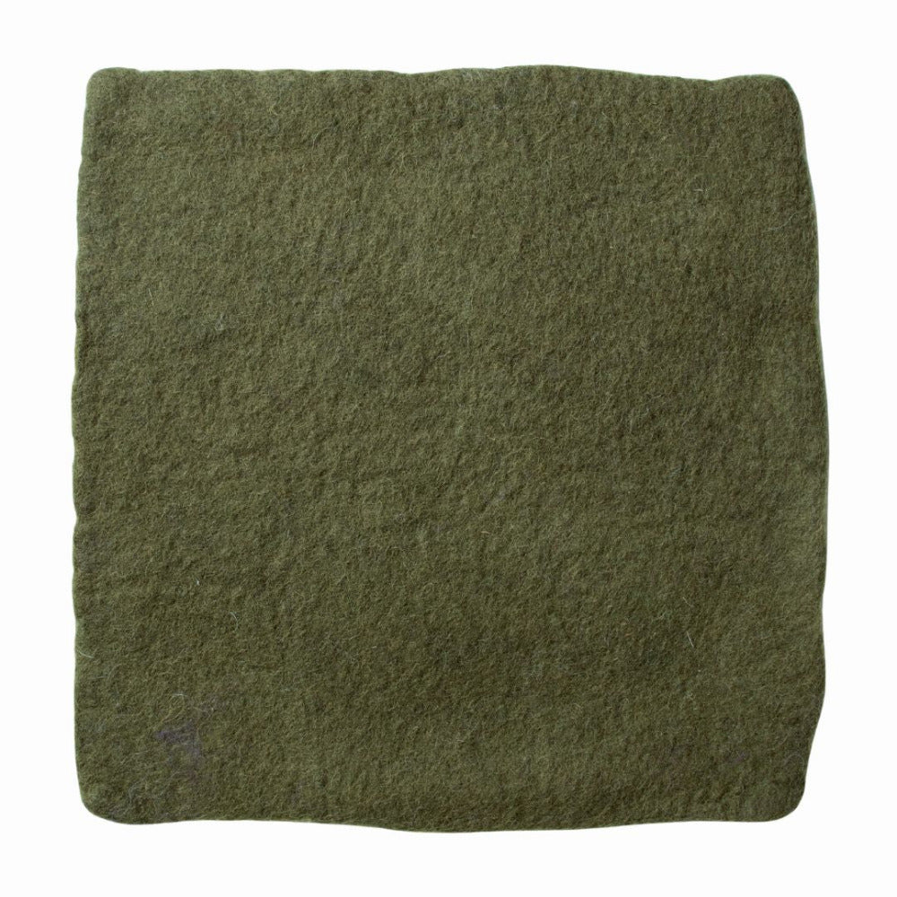 Nepalese Handmade Felt 93 Olive Green