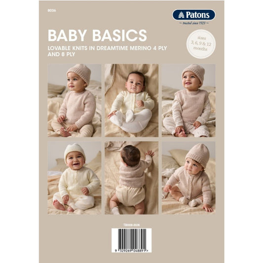 Patons Knitted Baby Basics in 4 and 8 Ply