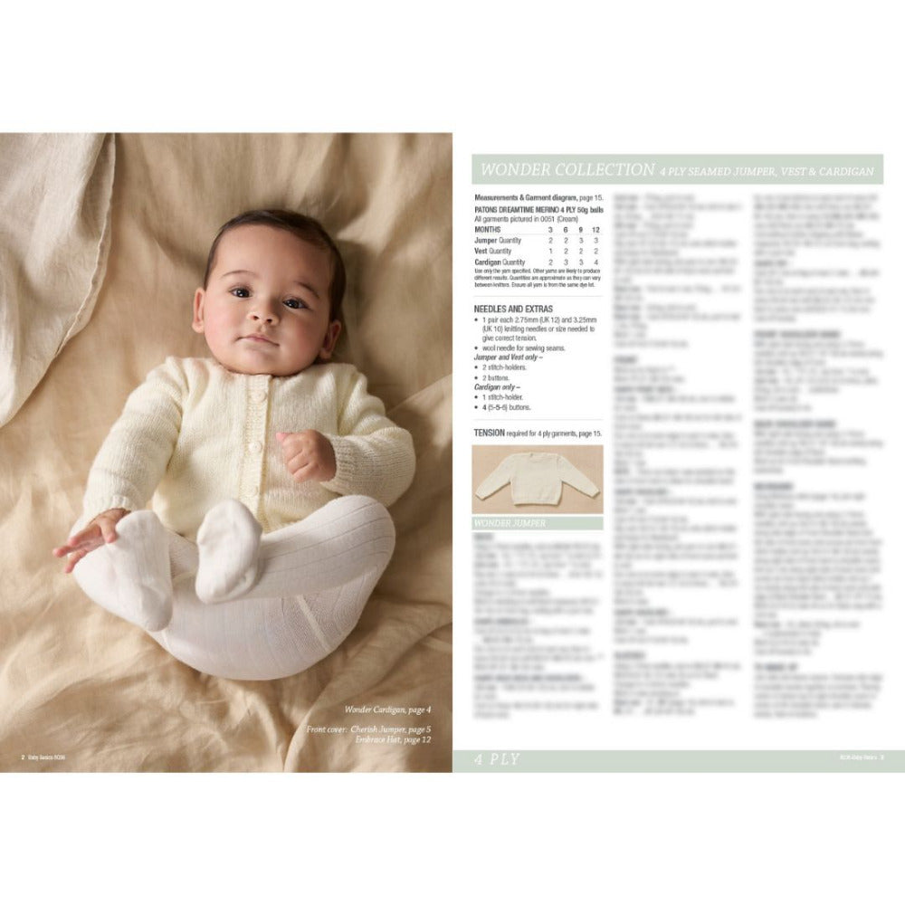 Patons Knitted Baby Basics in 4 and 8 Ply
