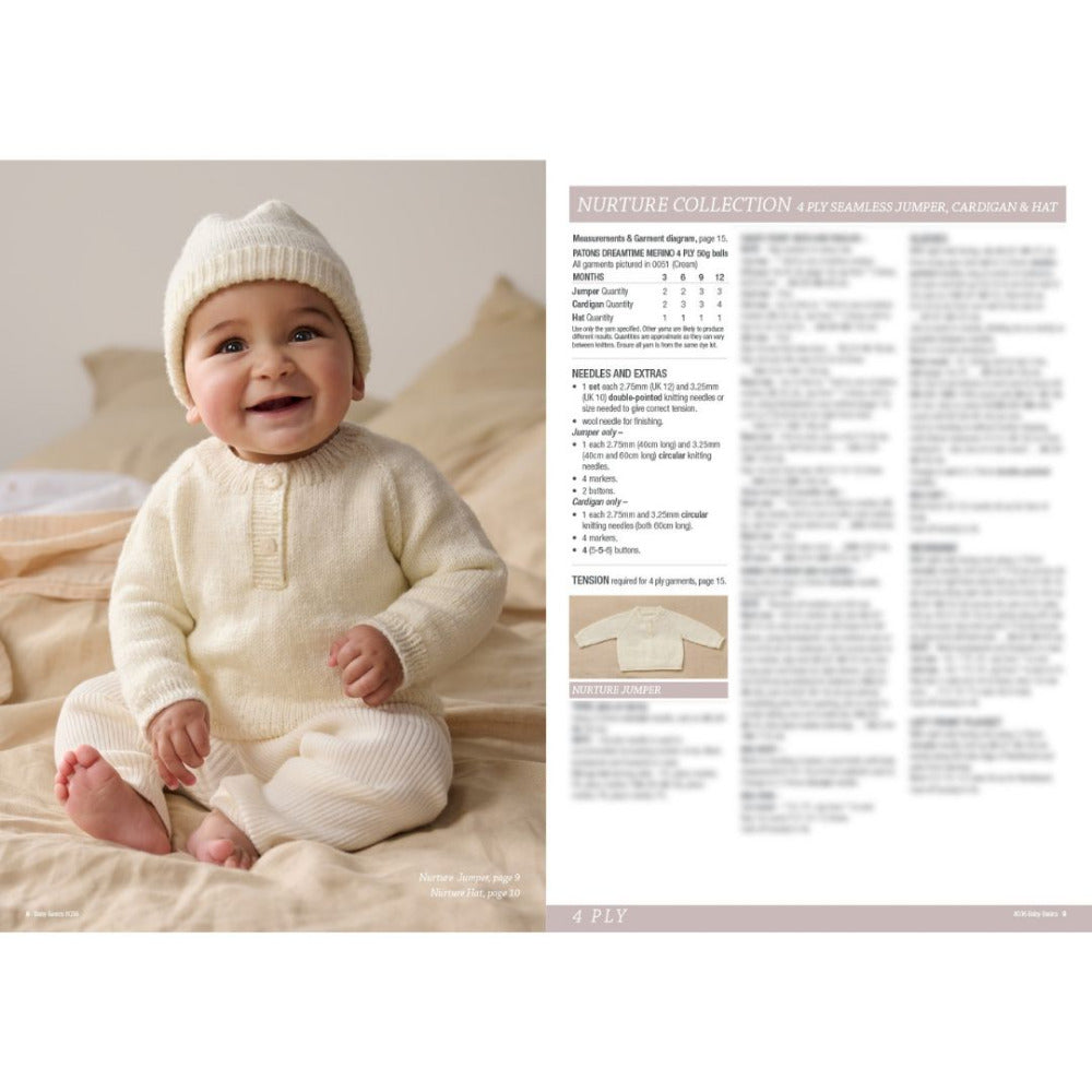 Patons Knitted Baby Basics in 4 and 8 Ply