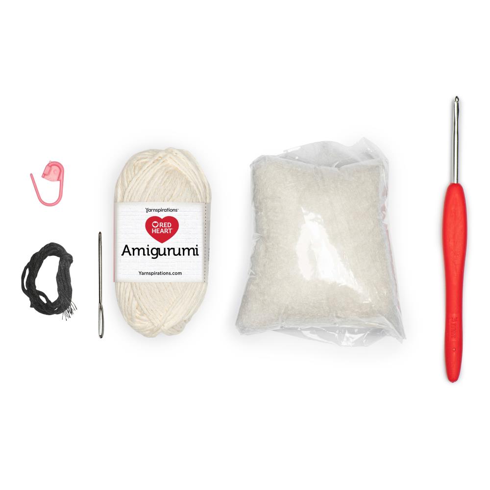 Red Heart "Popcorn the Bunny" Amigurumi Crochet Kit