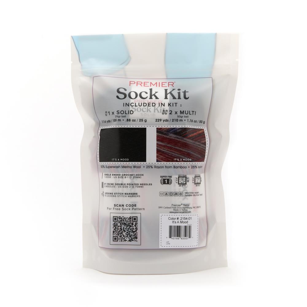 Premier Yarns Sock Kit (Knit or Crochet) - It's a Mood