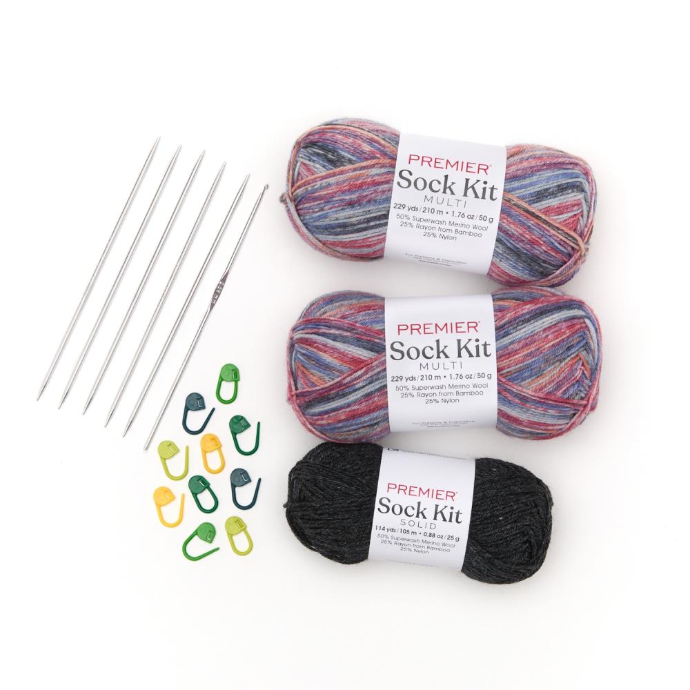 Premier Yarns Sock Kit (Knit or Crochet) - It's a Mood