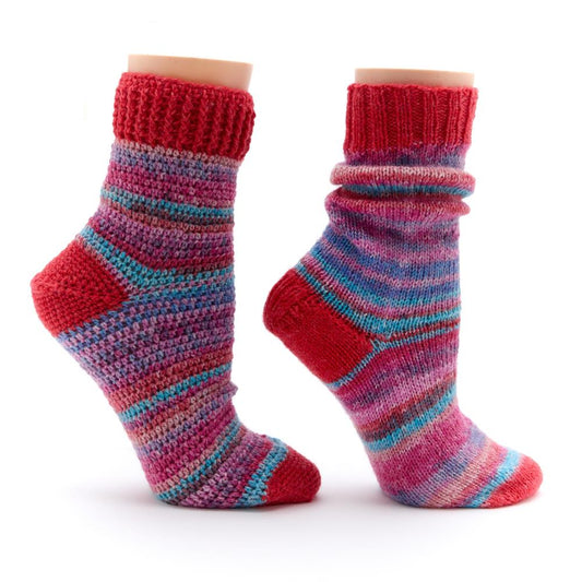 Premier Yarns Sock Kit (Knit or Crochet) - Merry Merry