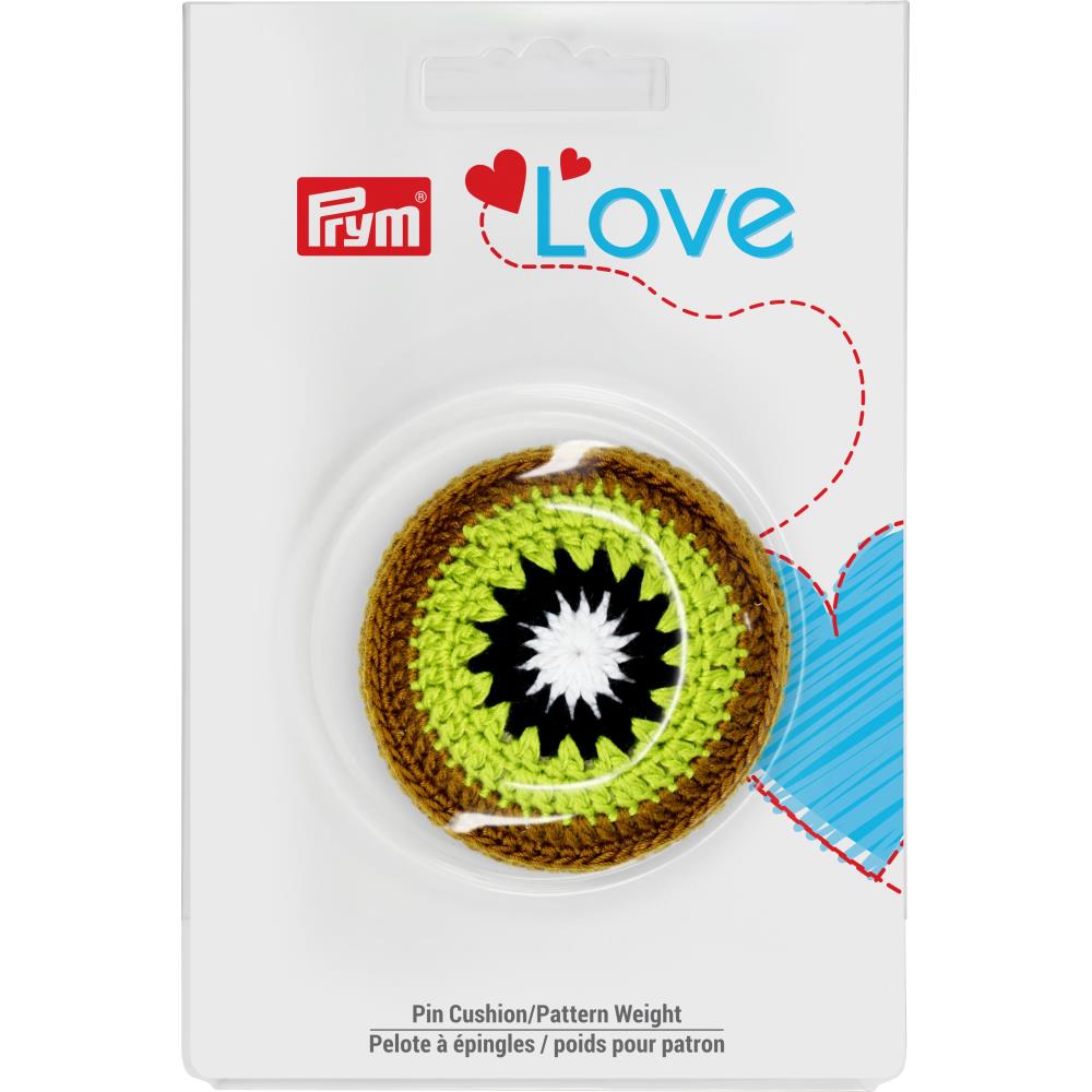 Prym Love Pin Cushion and Pattern Weight - Kiwi Fruit