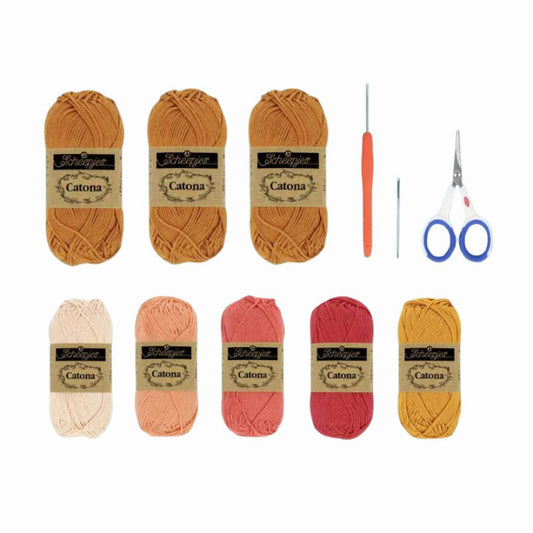 Scheepjes Beginner Granny Square Crochet Bag Kit