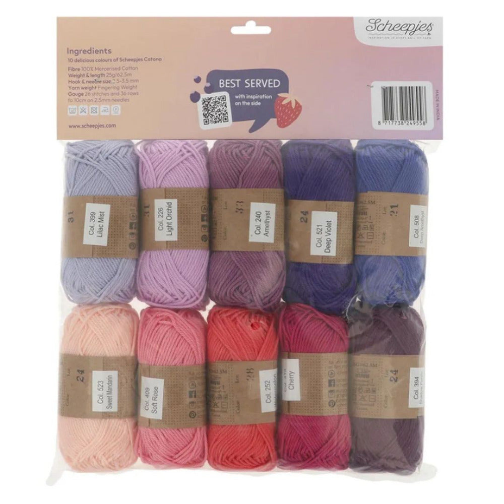Scheepjes Catona Minis Colour Pack Berry Bliss