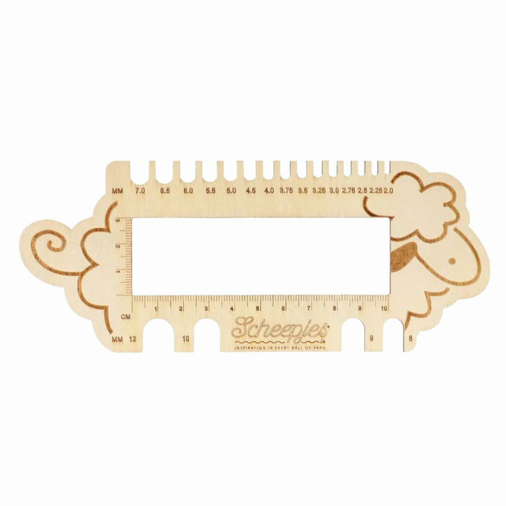 Scheepjes Knitting Needle and Crochet Hook and Swatch Gauge