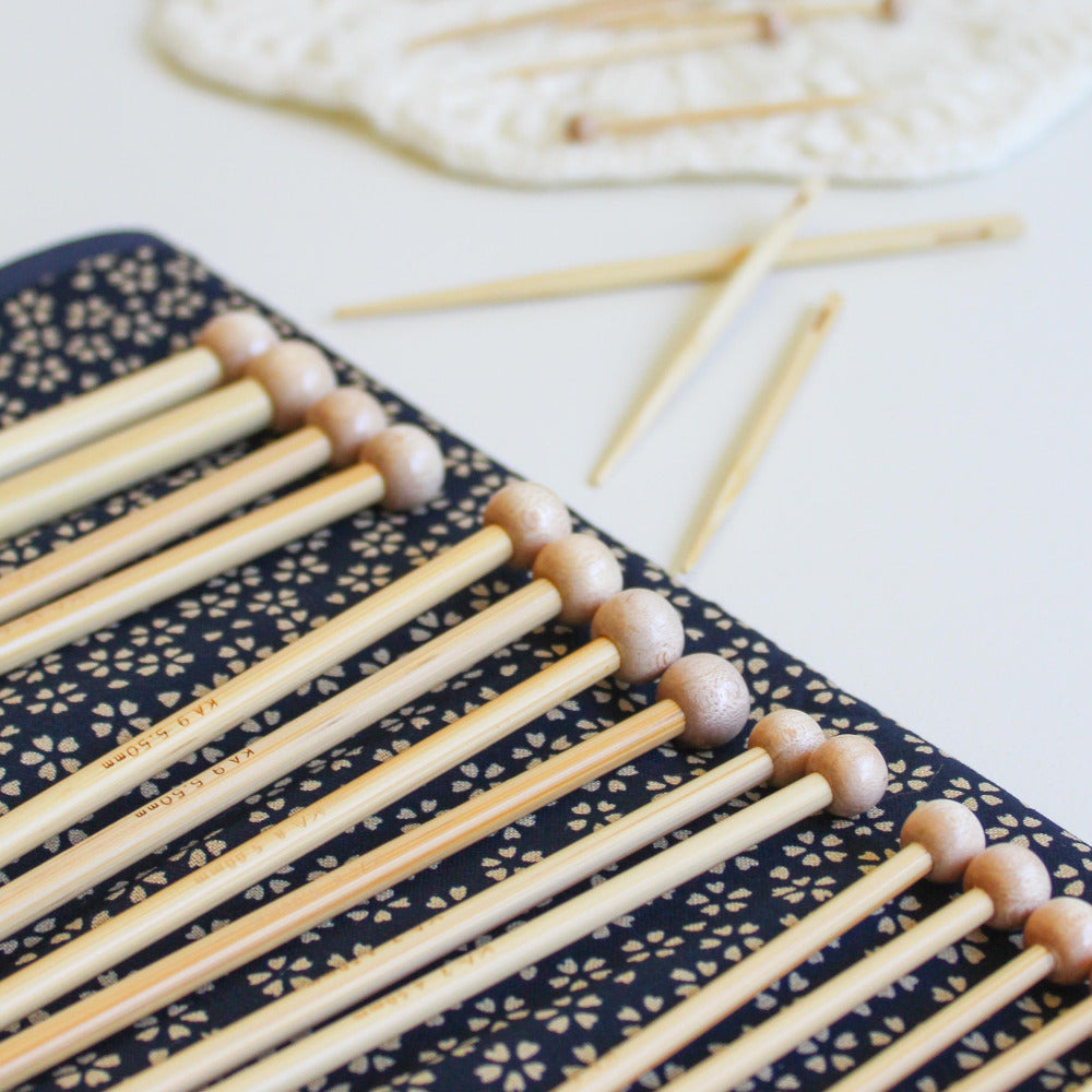 Seeknit Shirotake Single Pointed Knitting Needle Set -23cm/Blue - the ideal knitter's gift!