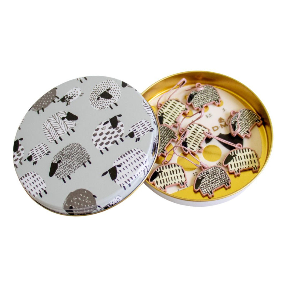 DMC Sheep Knitting Accessories Tin Grey