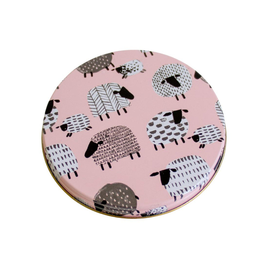DMC Sheep Knitting Accessories Tin Pink