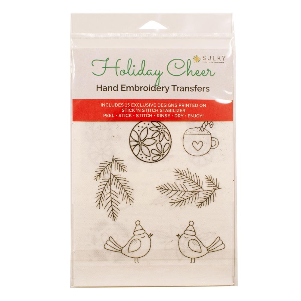 Sulky Stick 'n Stitch Water-Soluble Embroidery Transfers - Christmas Cheer