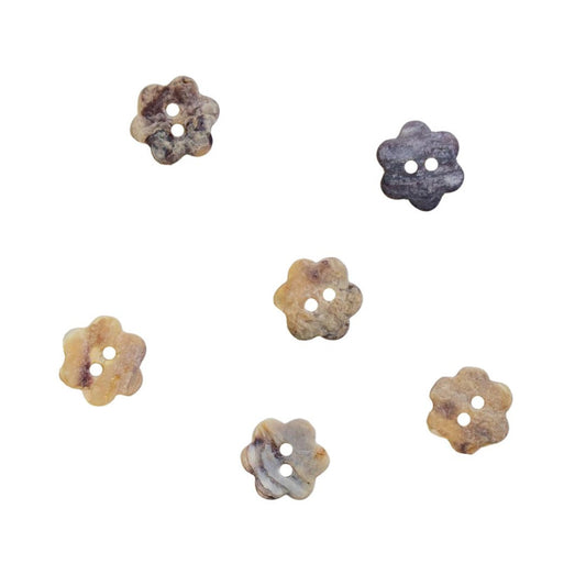 Flower Shell Two Hole Button 12mm