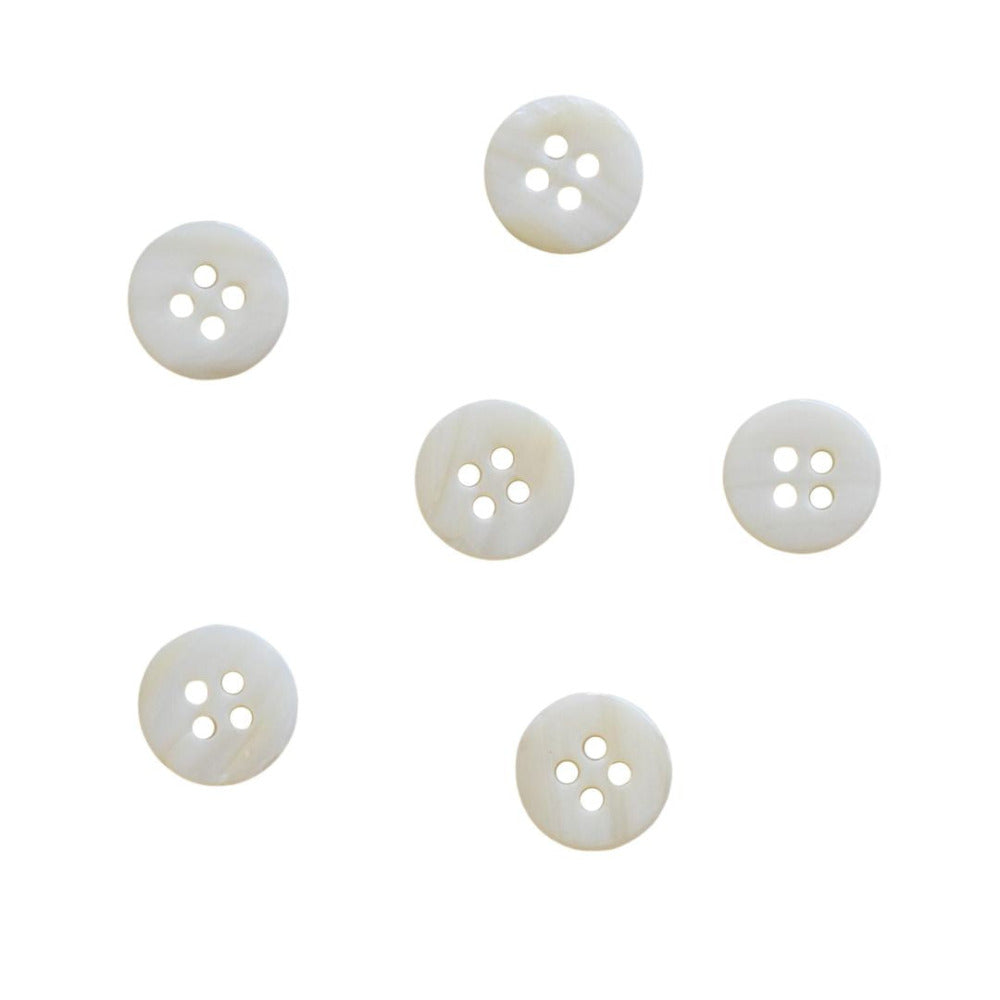 Round Shell Four Hole Button 12mm