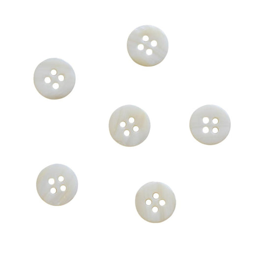 Round Shell Four Hole Button 12mm