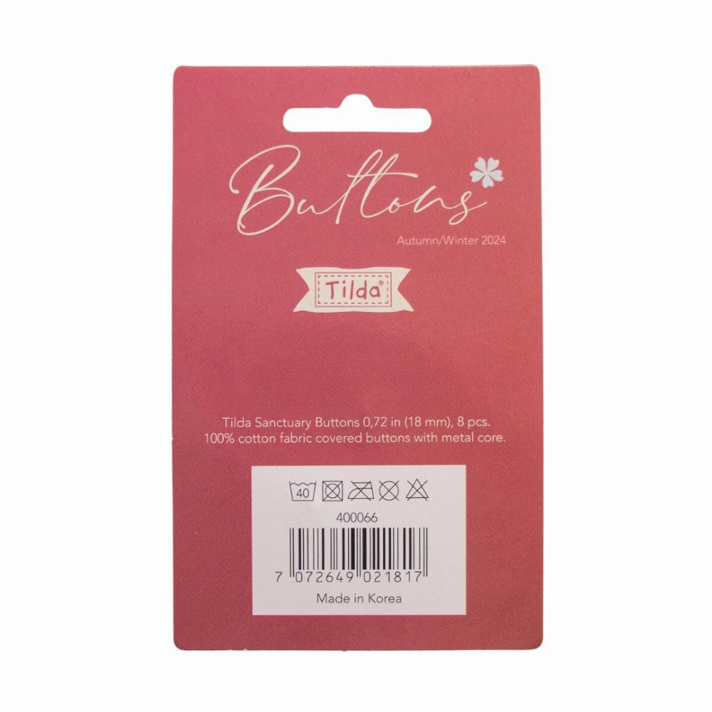 Tilda Sanctuary Buttons Set of Eight 18mm