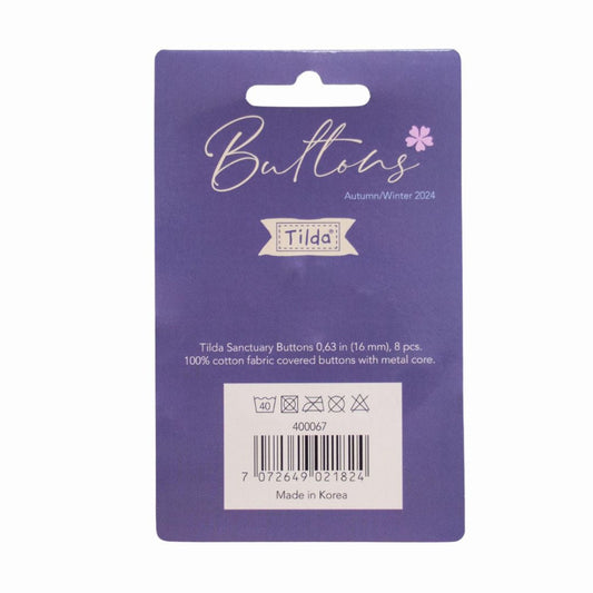 Tilda Sanctuary Buttons Set of Eight 16mm