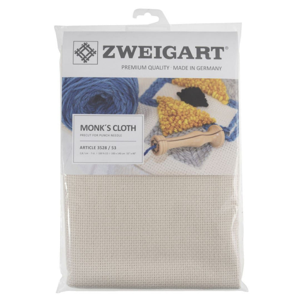 Zweigart Precut Punch Needle Monk's Cloth 100cm x 140cm