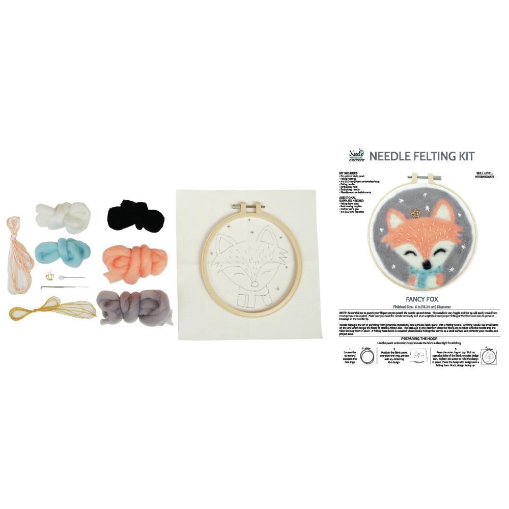 Fancy Fox Needle Felting Kit